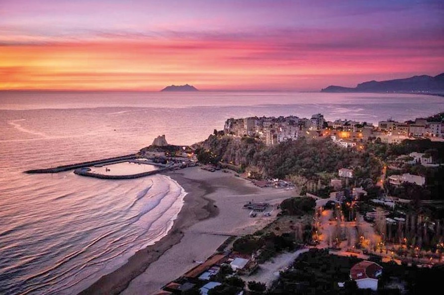 tramonto sperlonga panorama vista mare belvedere